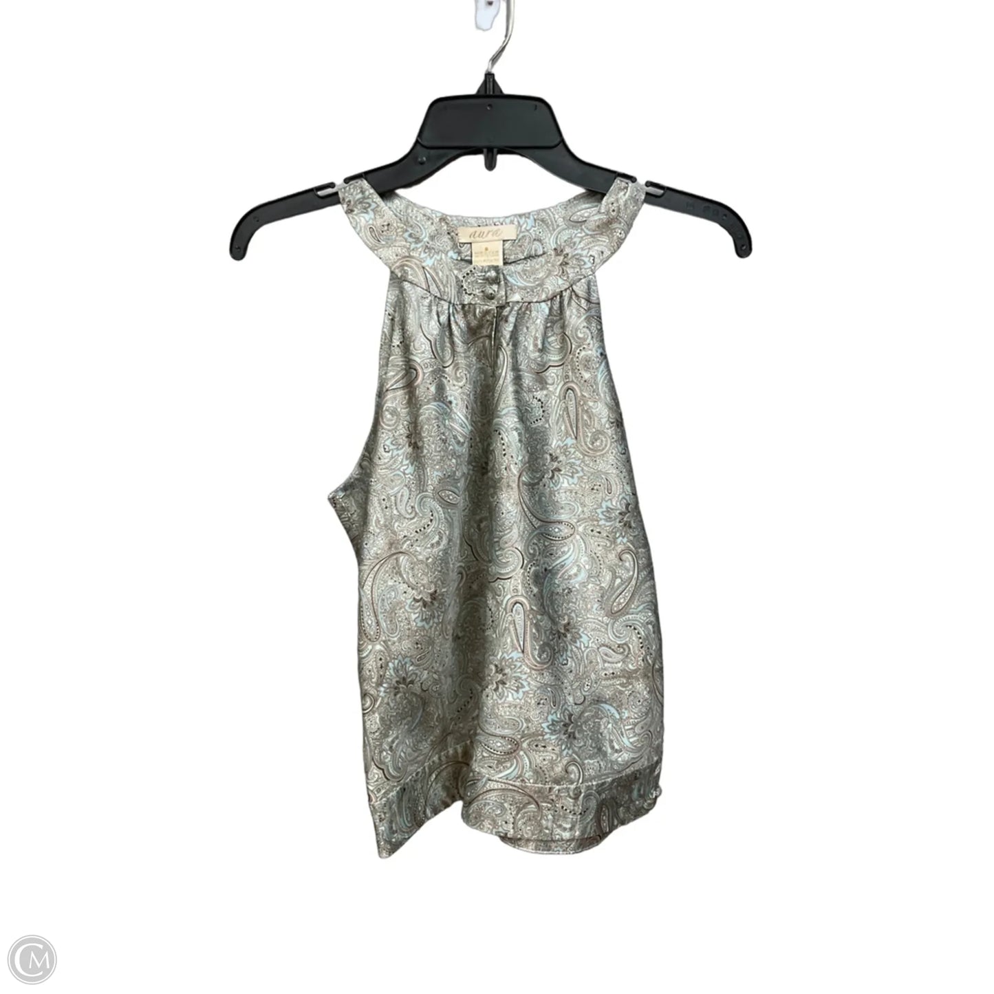 Top Sleeveless By Aura In Teal, Size: M
