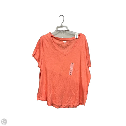 Top Short Sleeve By Old Navy In Orange, Size: Xxl