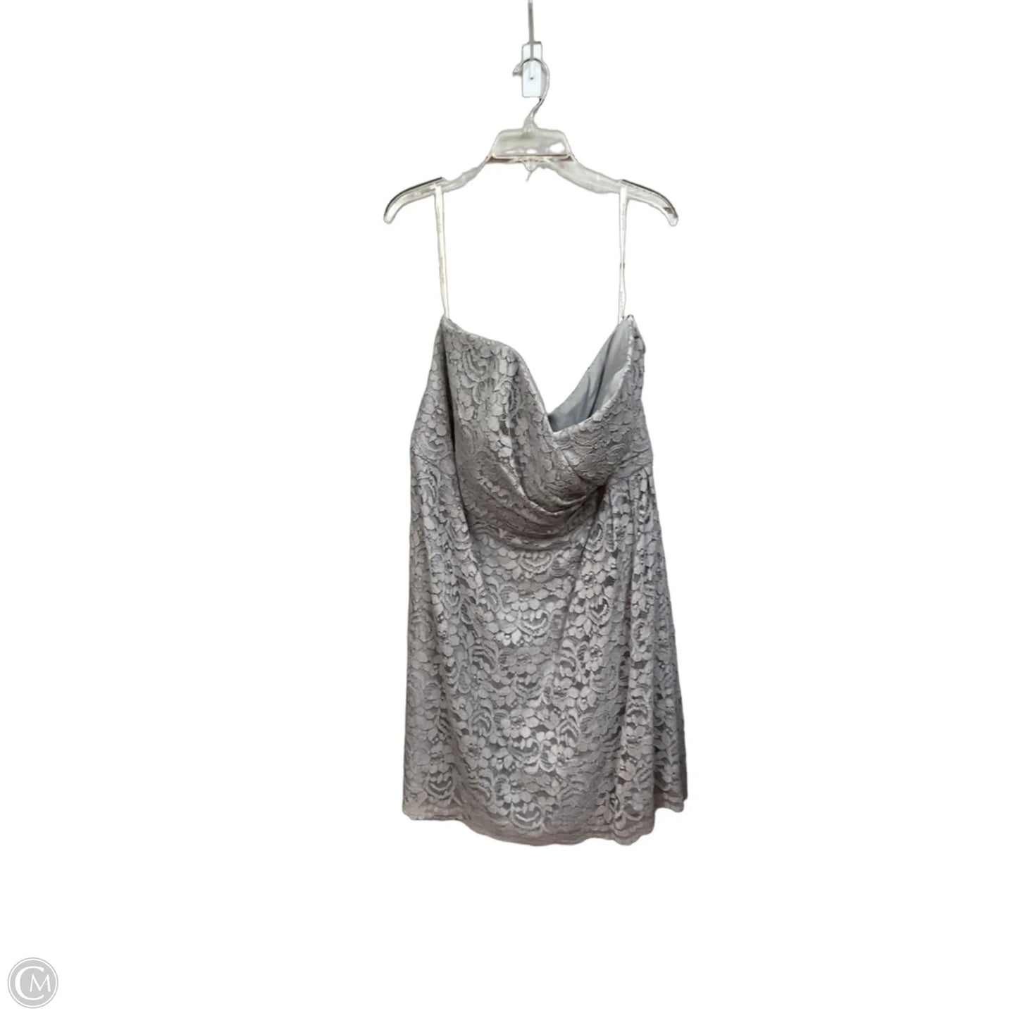 Dress Party Short By Clothes Mentor In Grey, Size: 3x