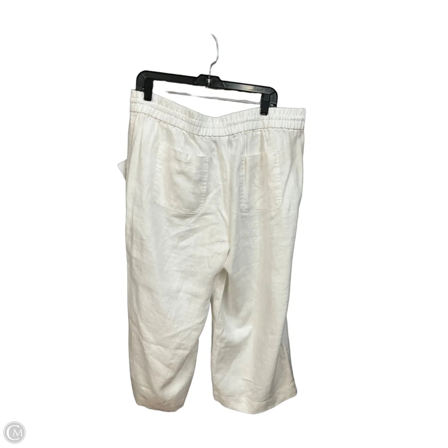 Pants Linen By Talbots In White, Size: 14
