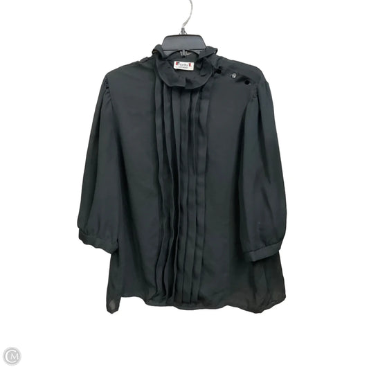 Blouse Long Sleeve By Lane Bryant In Black, Size: 2x