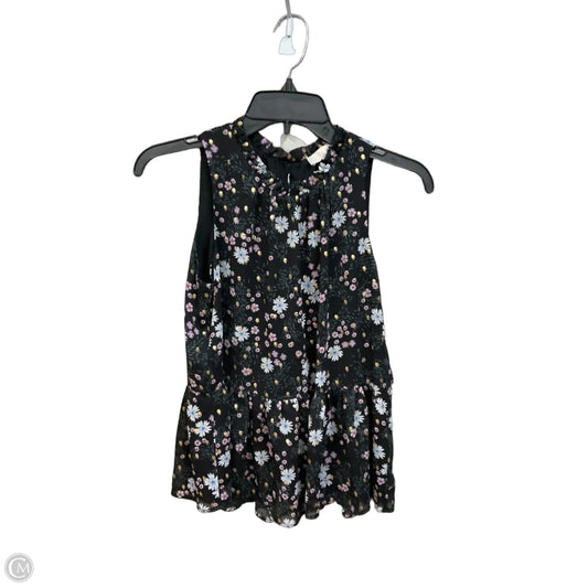 Blouse Sleeveless By Loft In Floral Print, Size: S