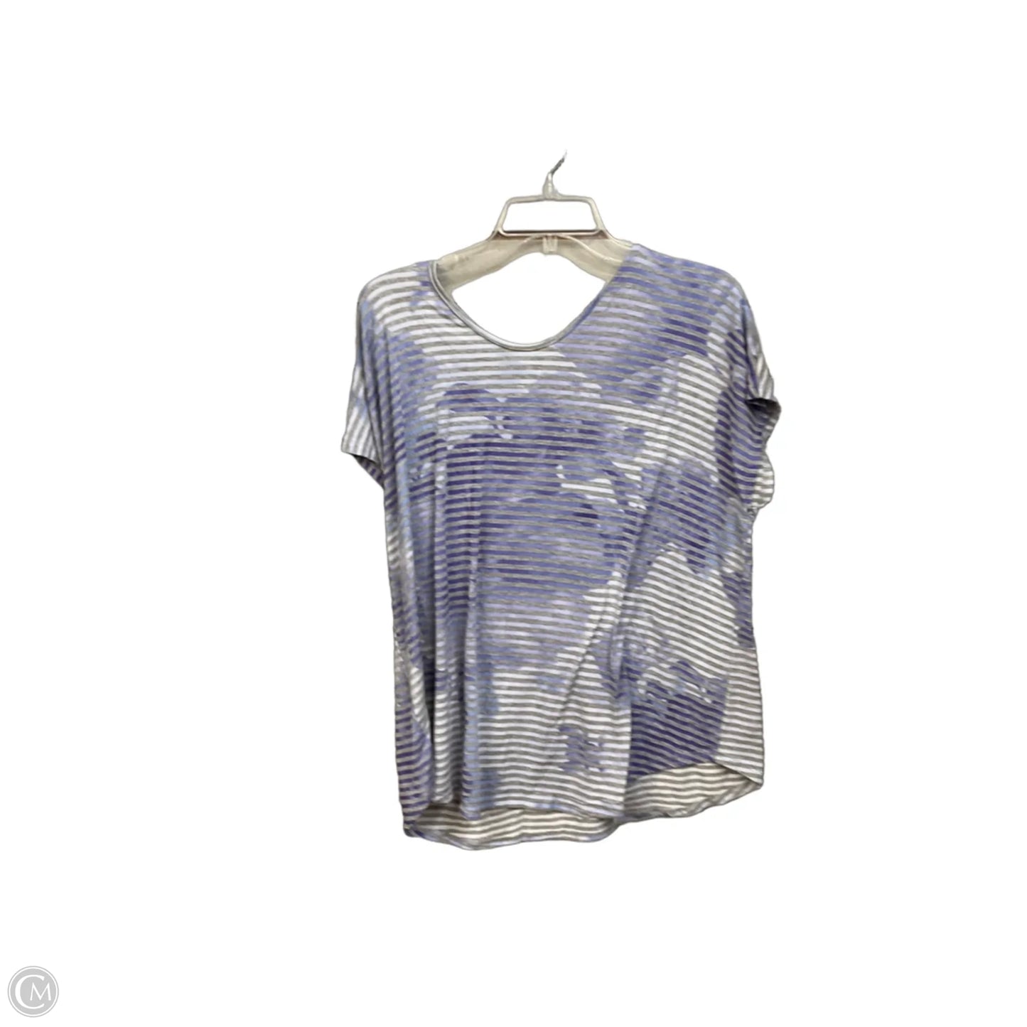 Top Short Sleeve By Lane Bryant In Blue, Size: Xxl