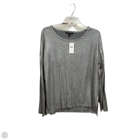 Top Long Sleeve By Banana Republic In Grey, Size: M