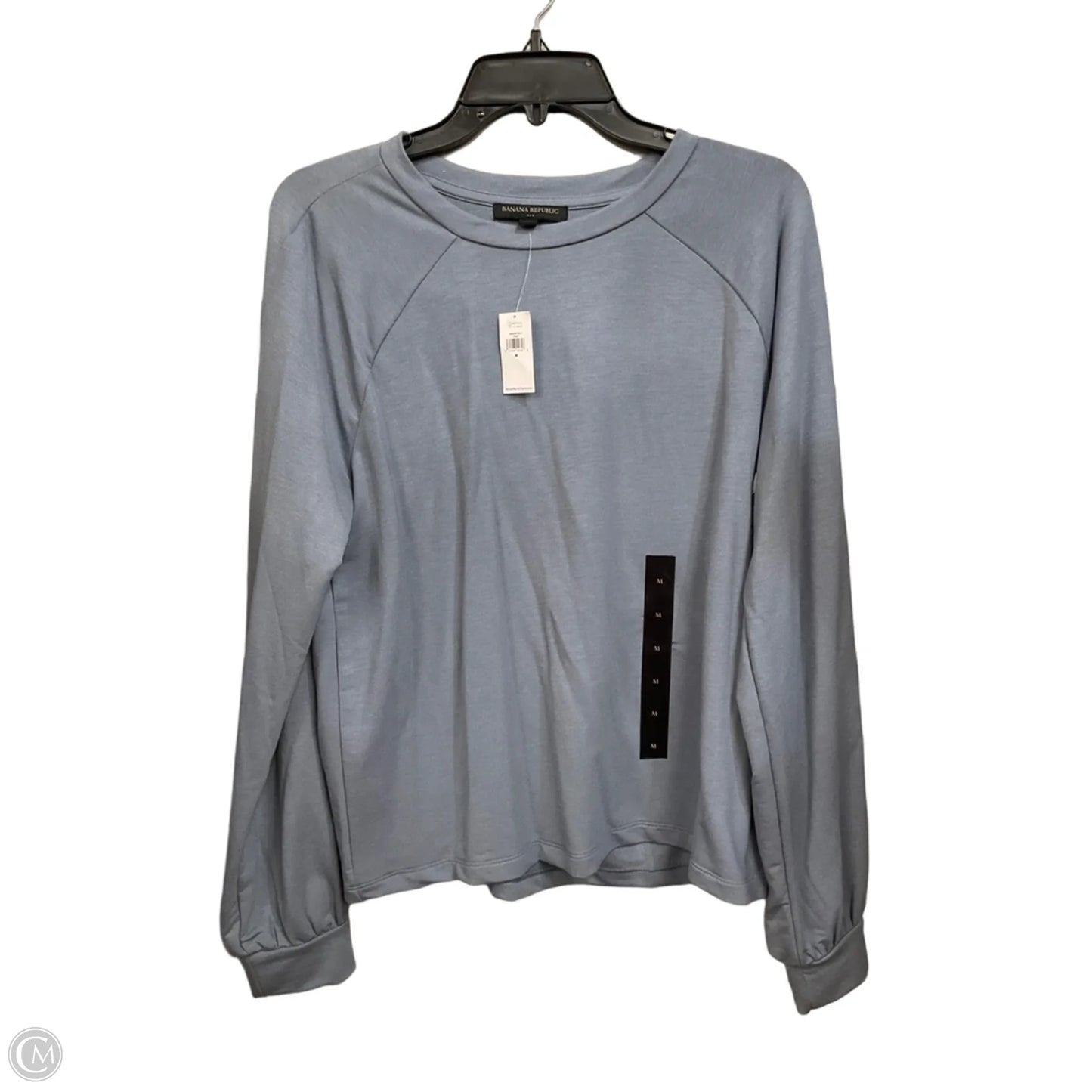 Top Long Sleeve By Banana Republic In Blue, Size: M