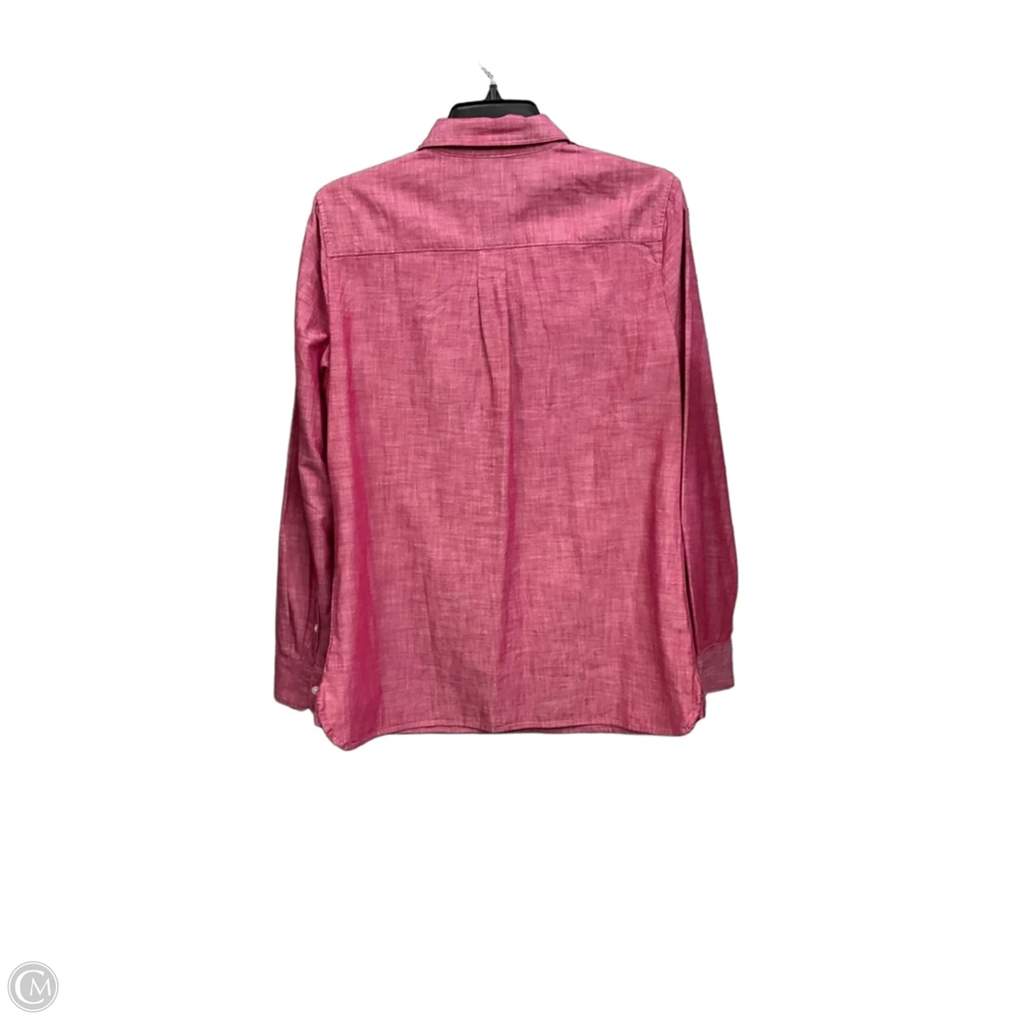 Blouse Long Sleeve By Banana Republic In Red, Size: M