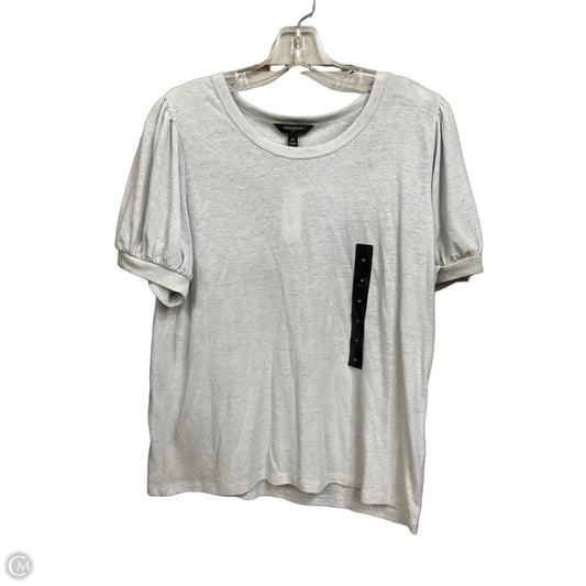 Top Short Sleeve By Banana Republic In Grey, Size: M