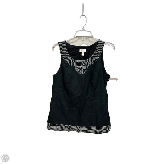 Top Sleeveless By Ann Taylor In Black, Size: L