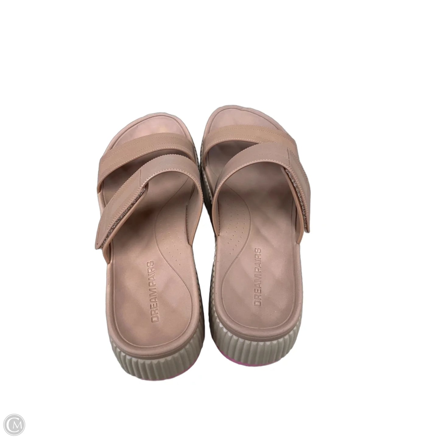 Sandals Heels Platform By Dream Pairs In Brown, Size: 8