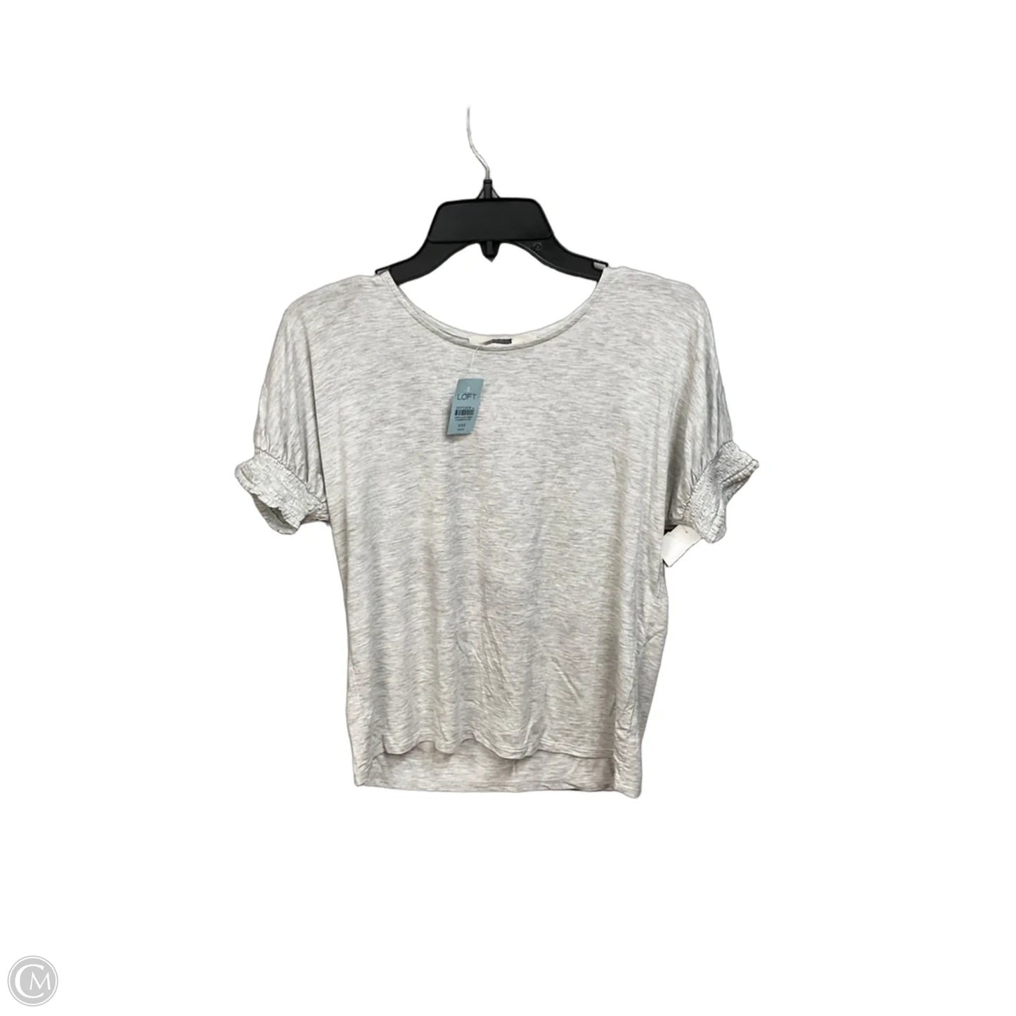 Top Short Sleeve Basic By Loft In Grey, Size: Xxsp