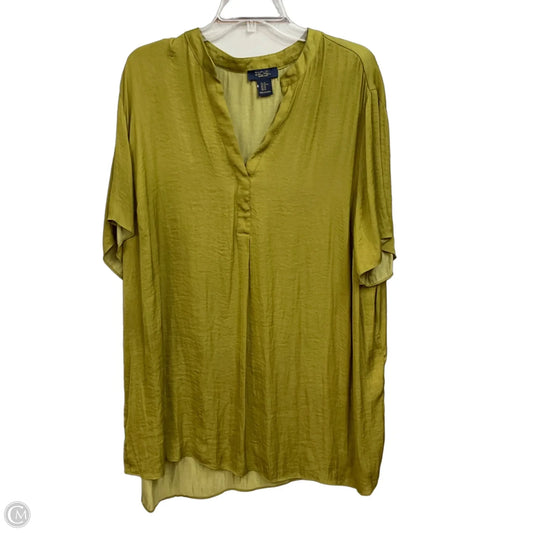 Blouse Short Sleeve By Rachel Roy In Green, Size: 2x