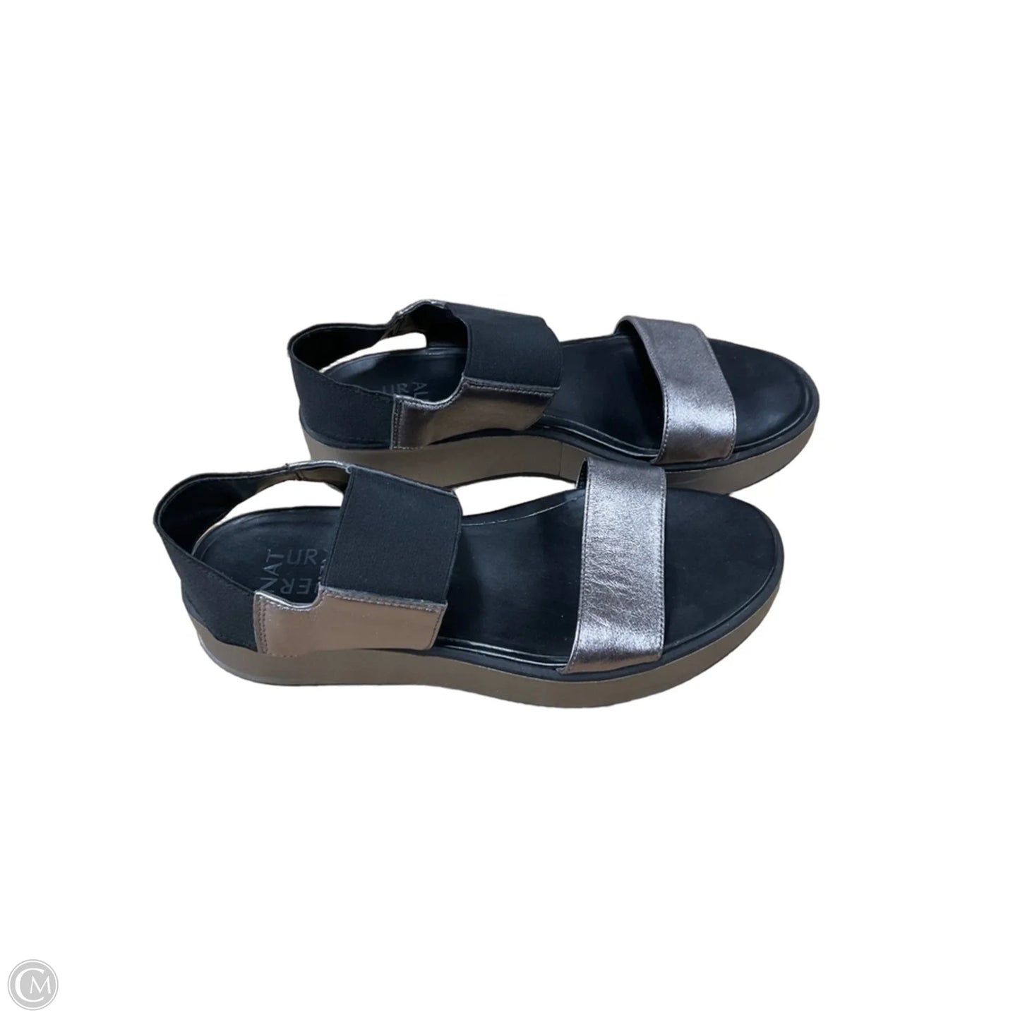Sandals Heels Platform By Naturalizer In Grey, Size: 8.5