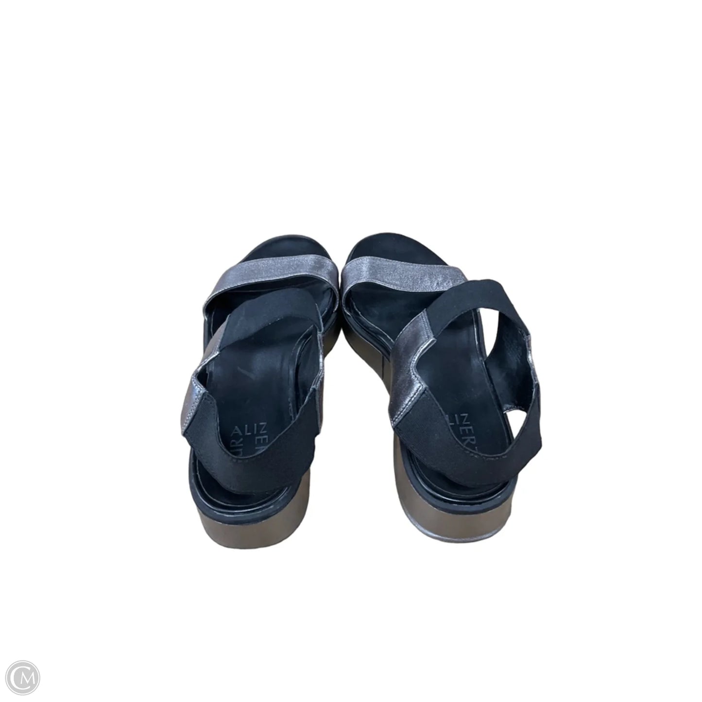 Sandals Heels Platform By Naturalizer In Grey, Size: 8.5