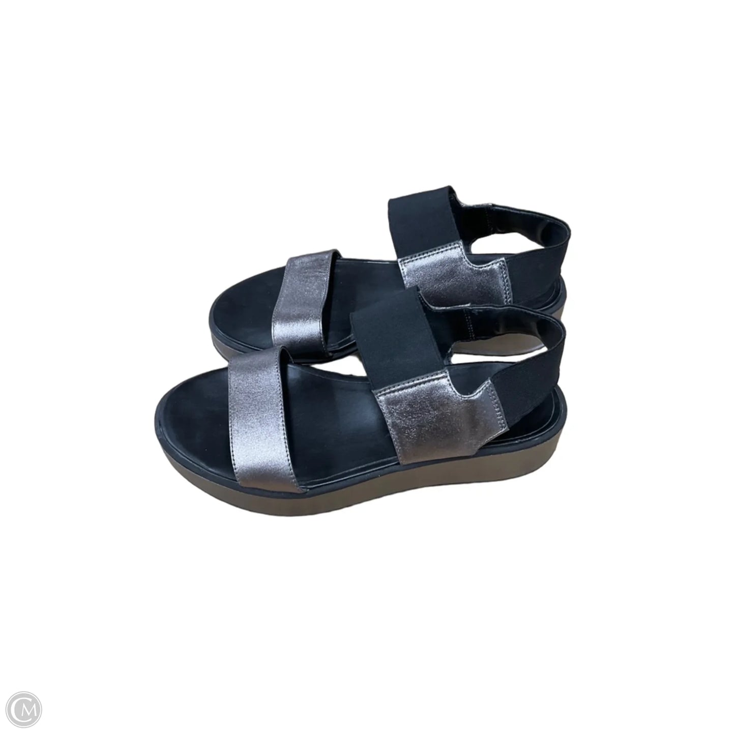 Sandals Heels Platform By Naturalizer In Grey, Size: 8.5