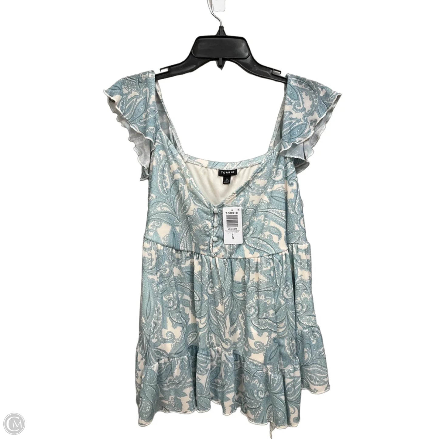Top Short Sleeve By Torrid In Teal, Size: L