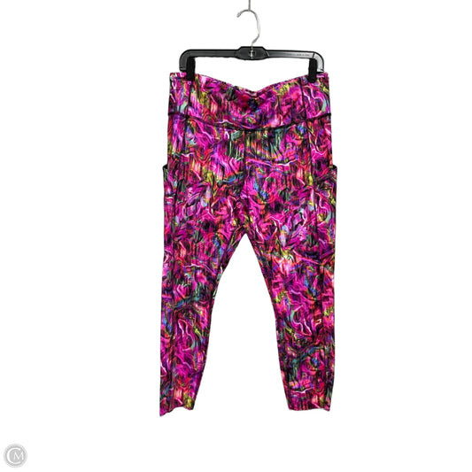 Athletic Leggings By Lululemon In Multi-colored, Size: Xl
