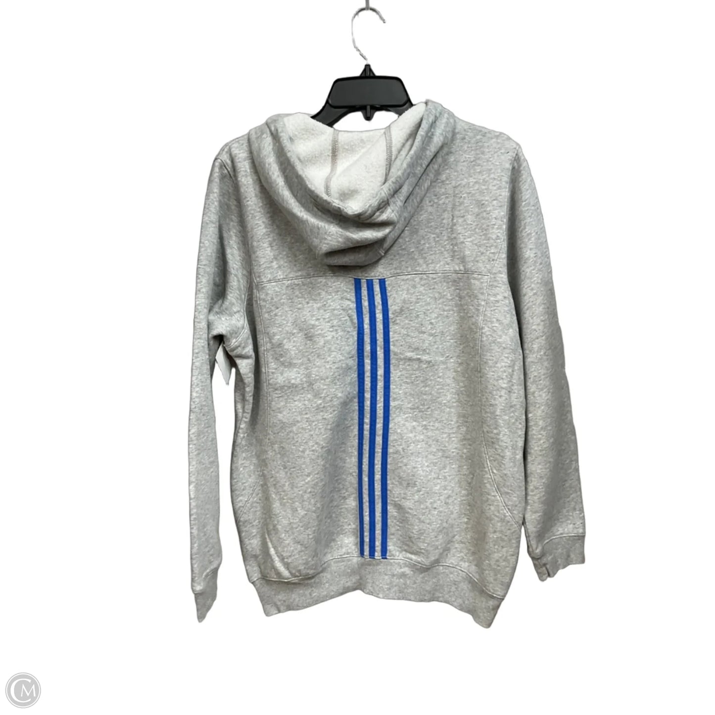 Athletic Jacket By Adidas In Grey, Size: Xl