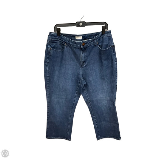 Capris By Coldwater Creek In Blue Denim, Size: 16