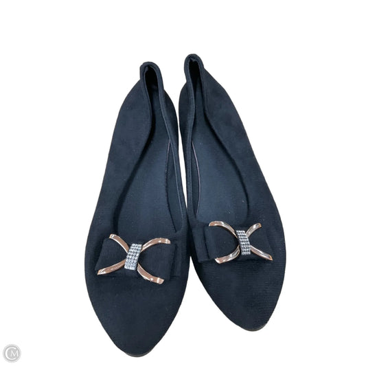 Sandals Flats By Clothes Mentor In Black, Size: 9