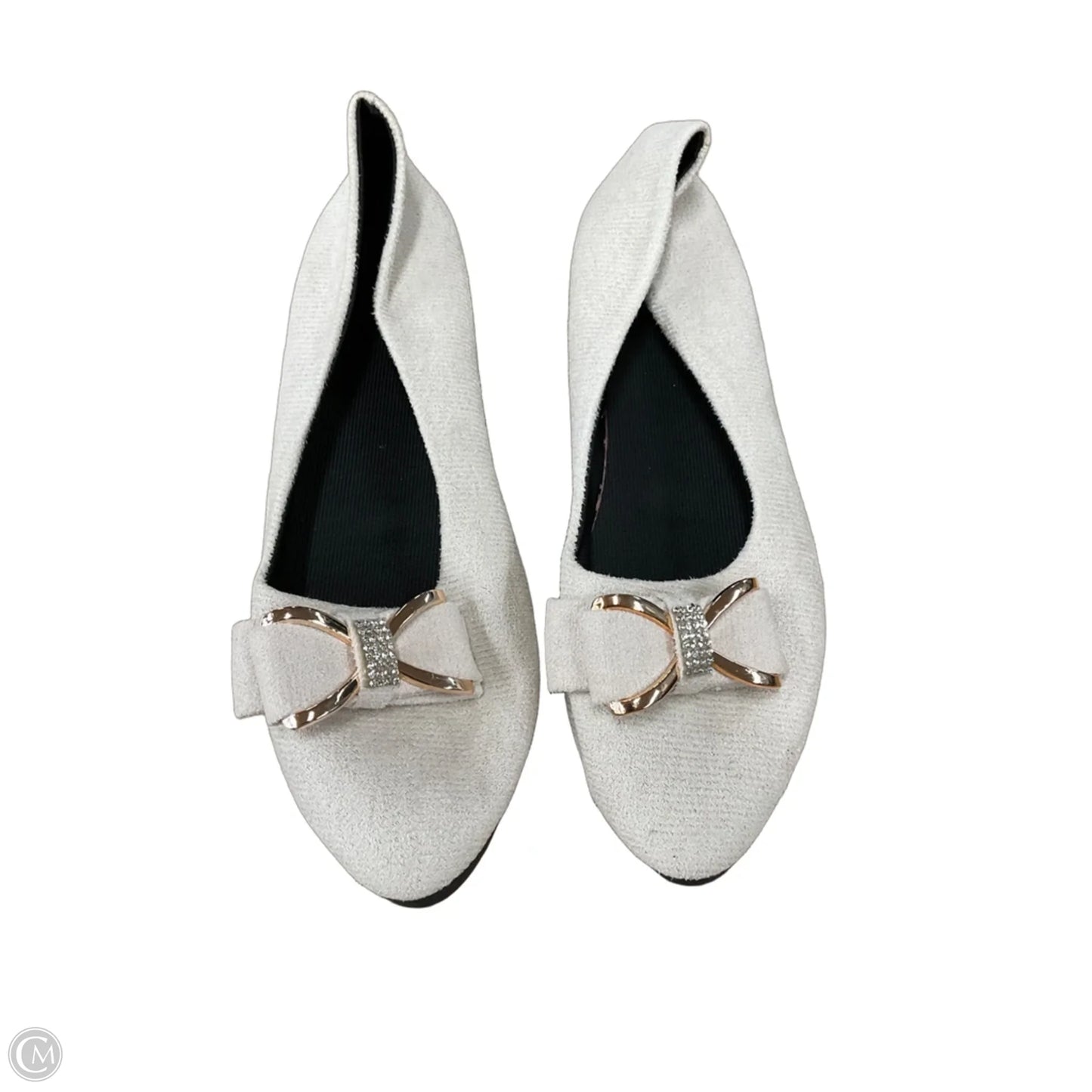 Sandals Flats By Clothes Mentor In Cream, Size: 9