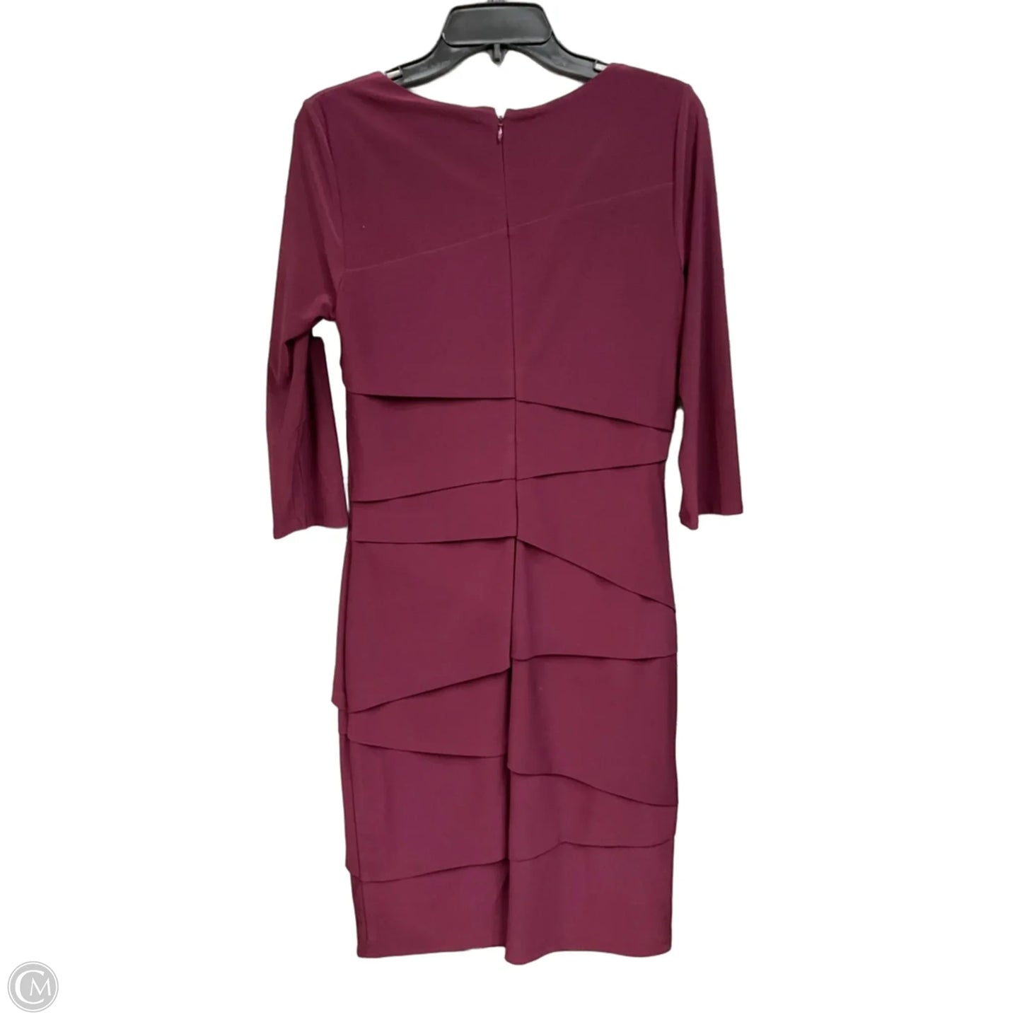Dress Party Midi By White House Black Market In Maroon, Size: L