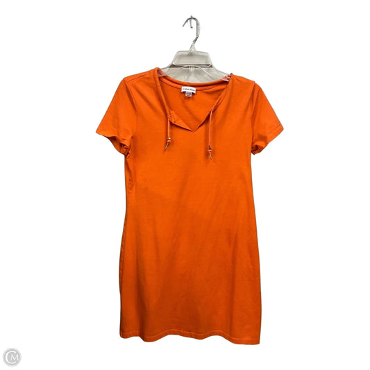 Dress Casual Short By Calvin Klein In Orange, Size: M