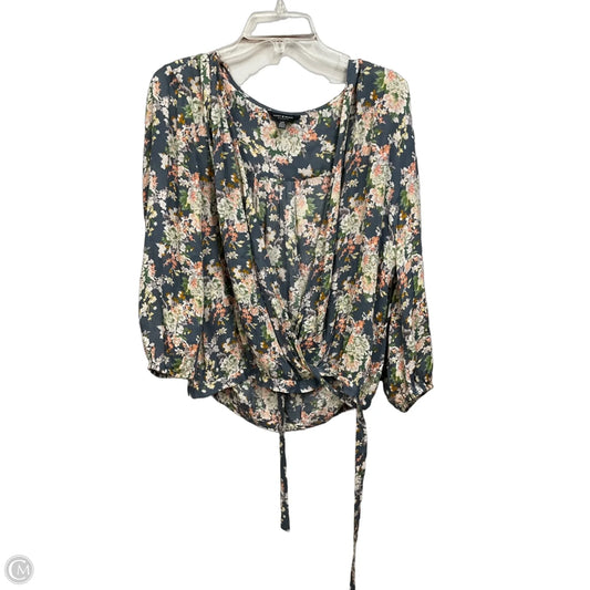 Top 3/4 Sleeve By Lucky Brand In Multi-colored, Size: L