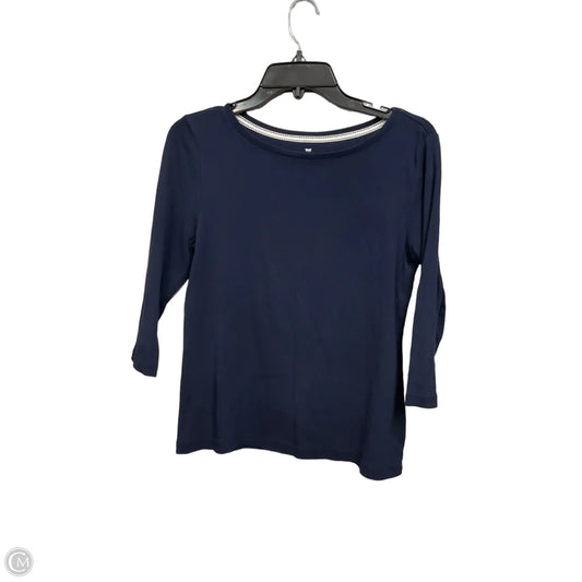 Top Long Sleeve By Talbots In Navy, Size: Mp