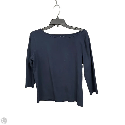 Top Long Sleeve By Talbots In Navy, Size: Mp