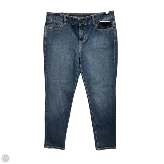 Jeans Skinny By Talbots In Blue Denim, Size: 8p