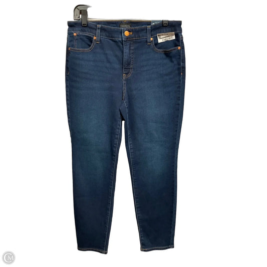 Jeans Skinny By Talbots In Blue Denim, Size: 8p