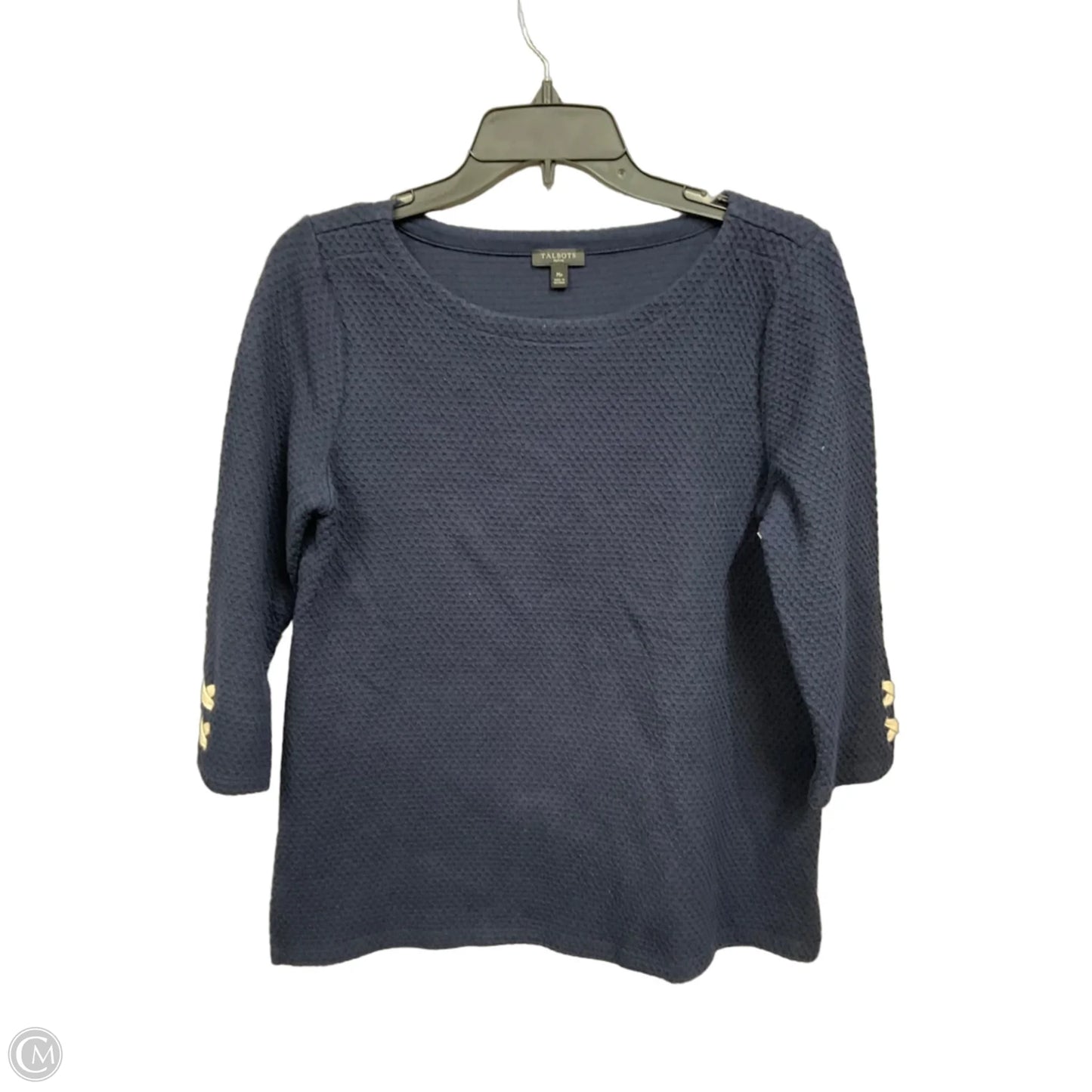 Top Long Sleeve By Talbots In Navy, Size: Mp