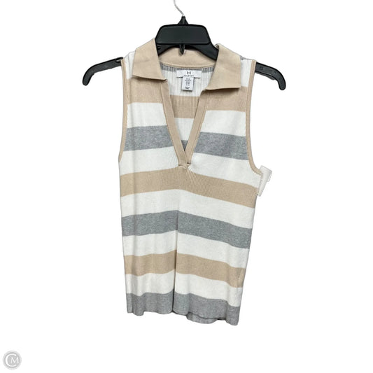 Top Sleeveless By Halston Heritage In Tan, Size: Xs