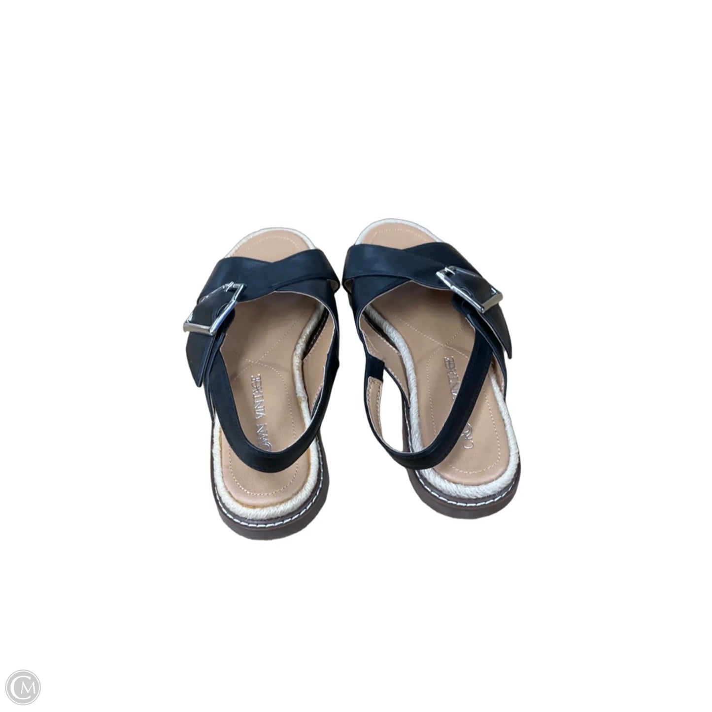 Sandals Flats By Crown Vintage In Black, Size: 7
