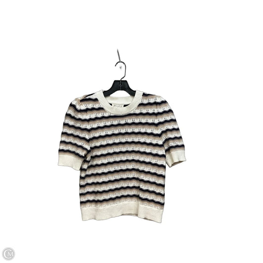 Top Short Sleeve By Marled In Multi-colored, Size: M