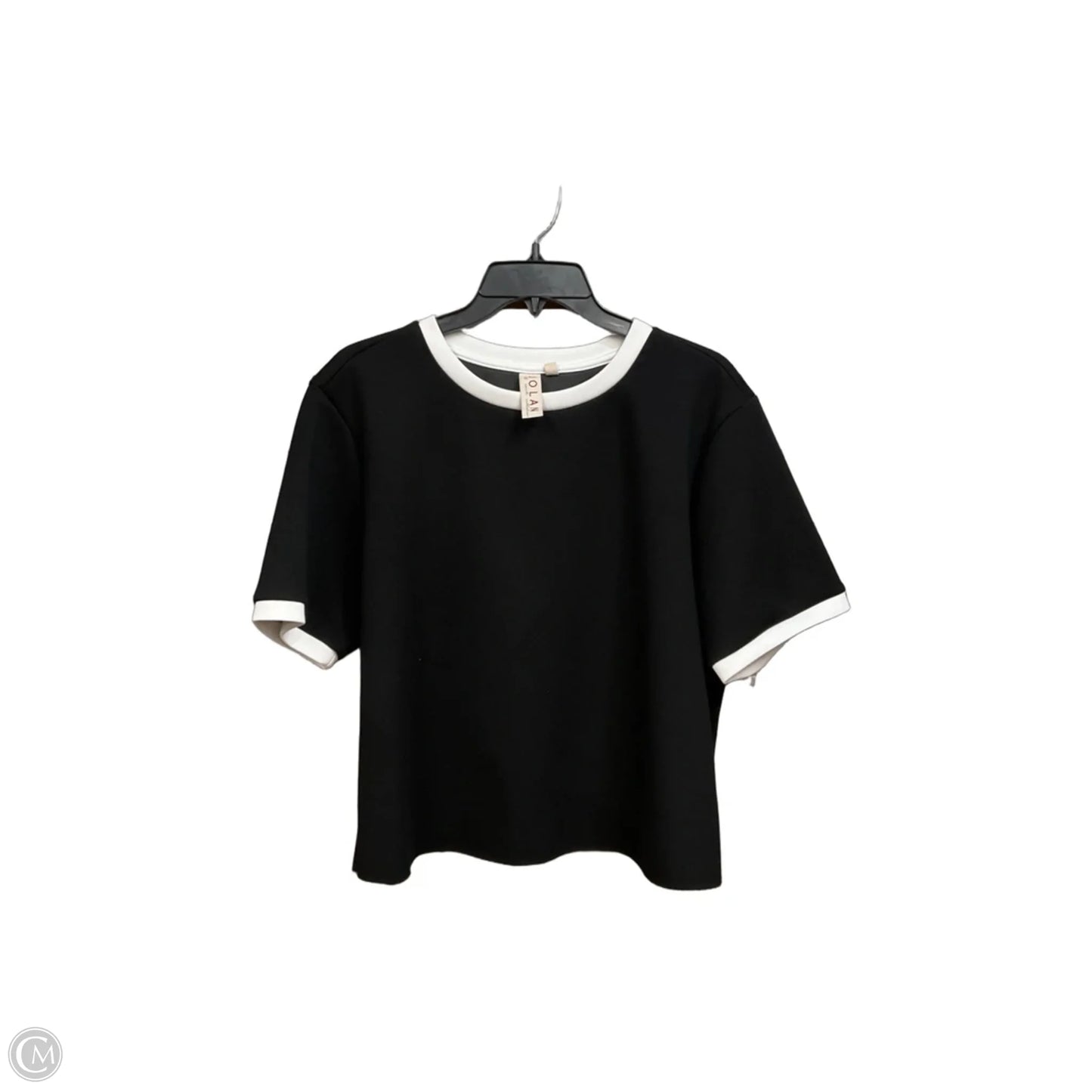 Top Short Sleeve By Dolan Left Coast In Black, Size: L