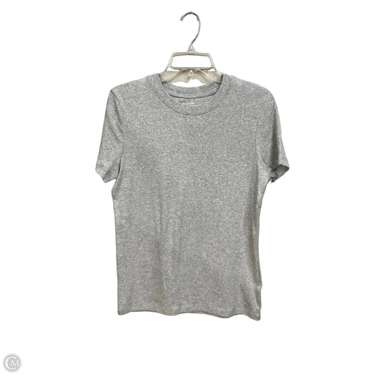 Top Short Sleeve Basic By Banana Republic In Grey, Size: L