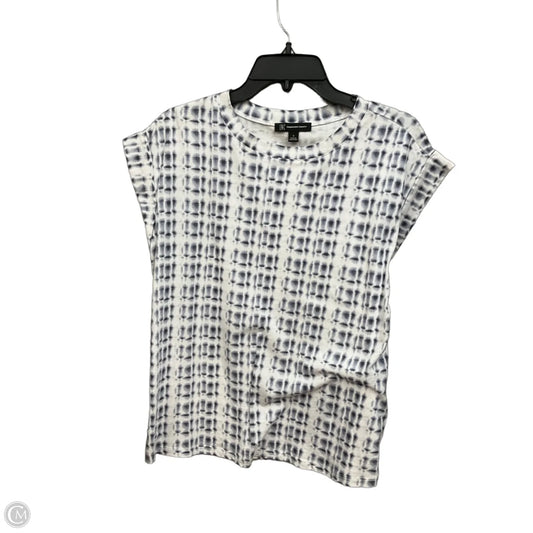 Top Short Sleeve By International Concepts In Grey, Size: S