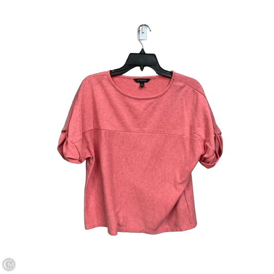 Top Short Sleeve By Banana Republic In Pink, Size: S