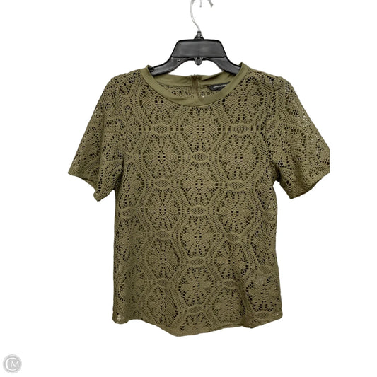 Top Short Sleeve By Banana Republic In Green, Size: S