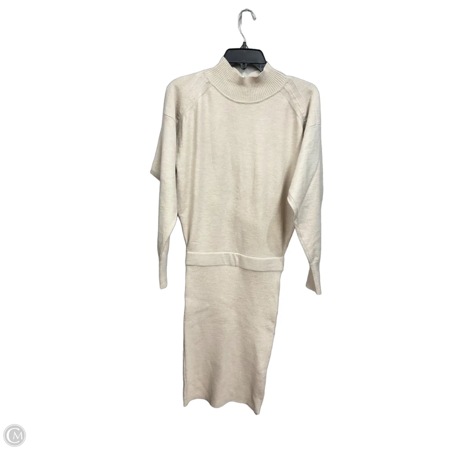 Dress Casual Midi By Clothes Mentor In Beige, Size: S
