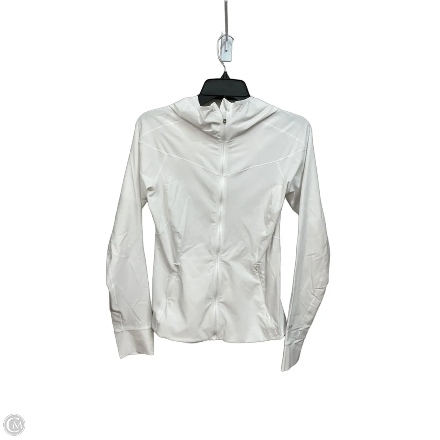 Athletic Jacket By Lululemon In White, Size: S