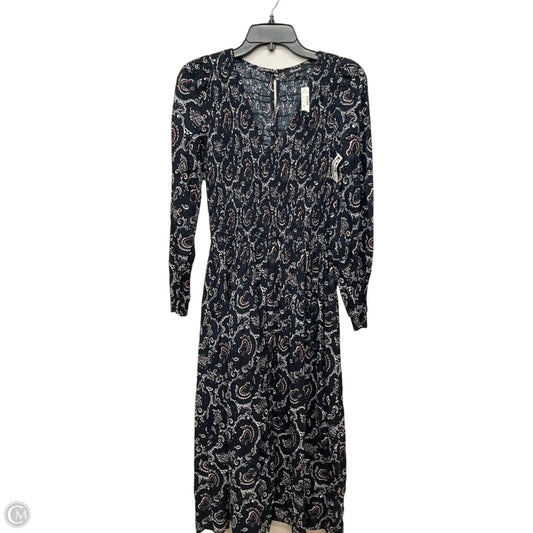 Dress Casual Maxi By Madewell In Navy, Size: Xs