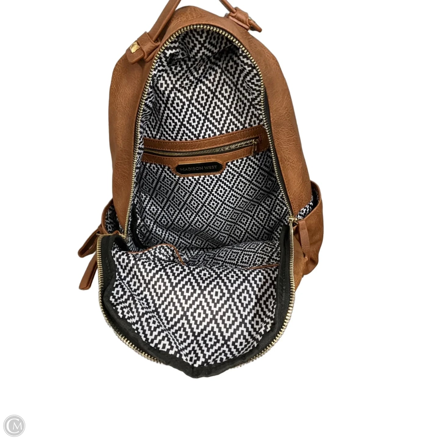Backpack Leather By Madison West, Size: Medium