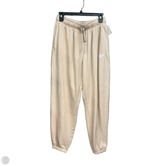 Athletic Pants By Nike Apparel In Tan, Size: S