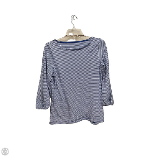 Top Long Sleeve By Talbots In Striped Pattern, Size: Mp