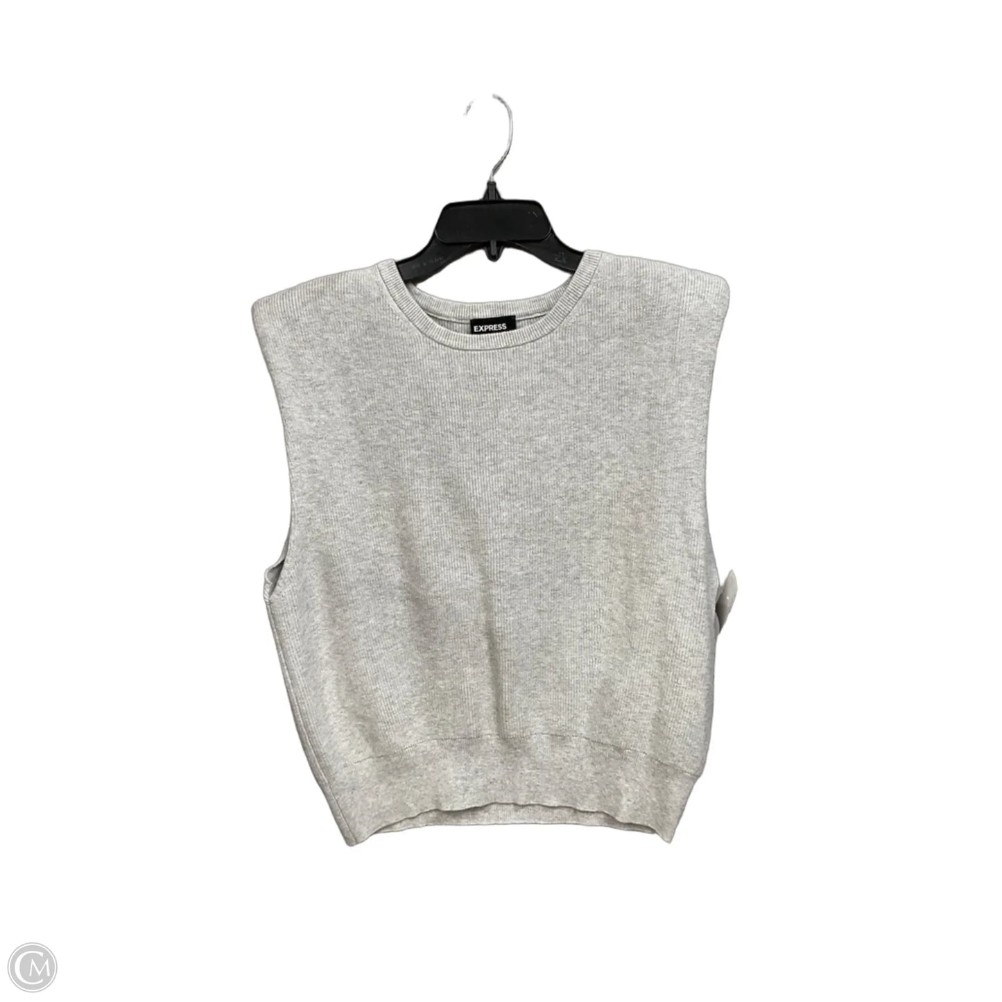 Top Sleeveless By Express In Grey, Size: M