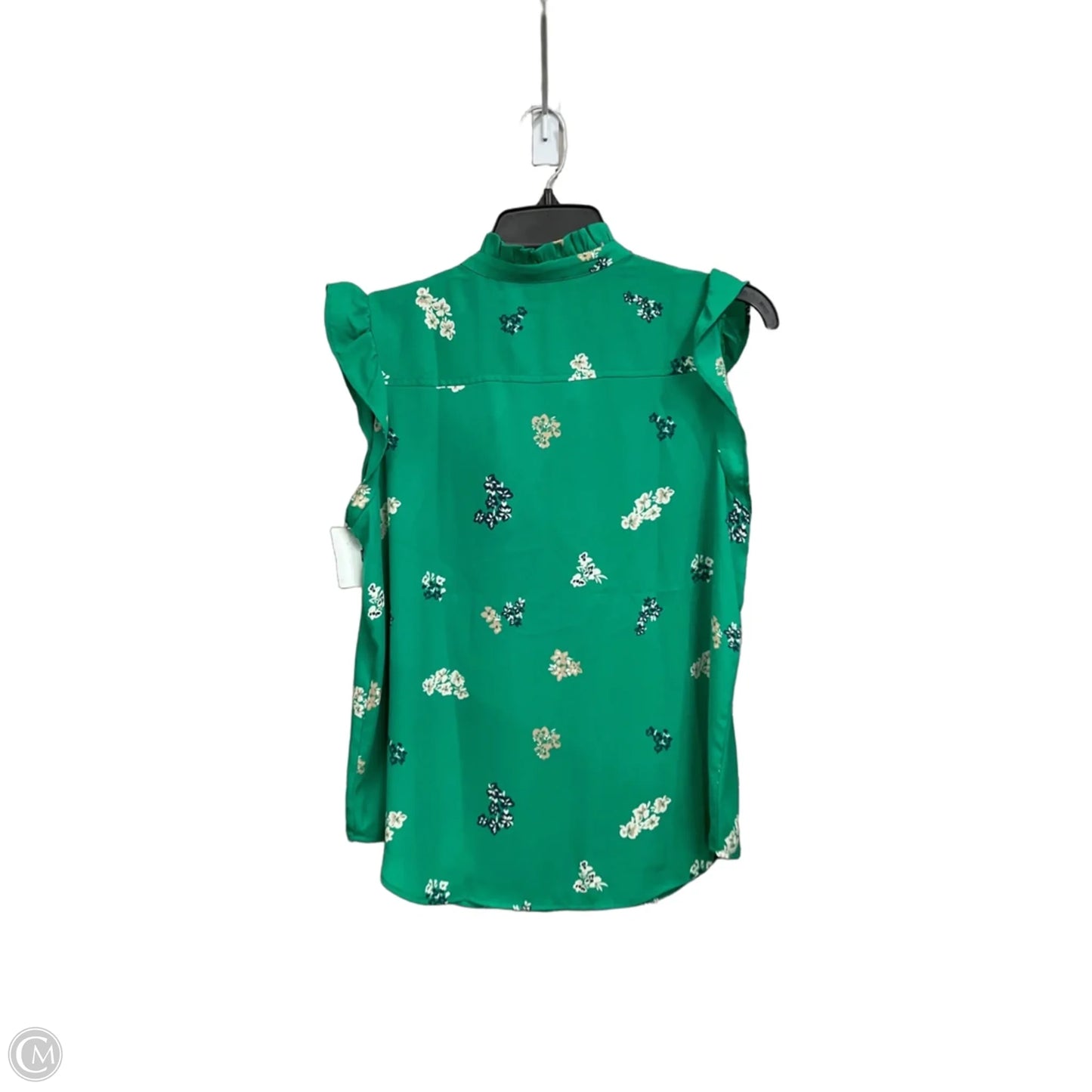 Blouse Sleeveless By Ann Taylor In Green, Size: Mp