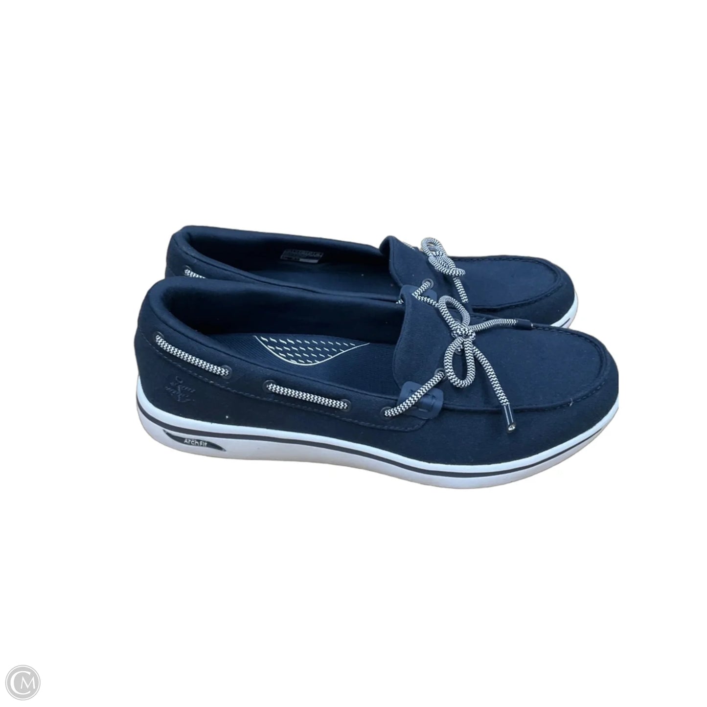 Shoes Flats By Skechers In Navy, Size: 10