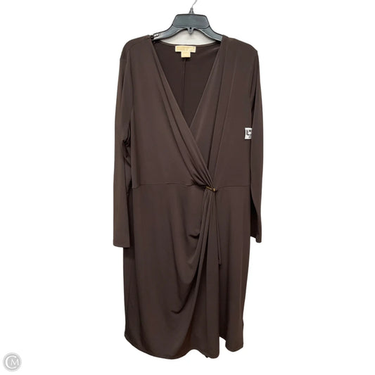 Dress Casual Short By Michael By Michael Kors In Brown, Size: 2x
